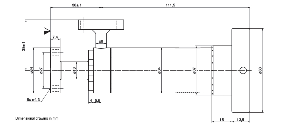 Угловые электро-пневматические  клапаны  ISO-KF